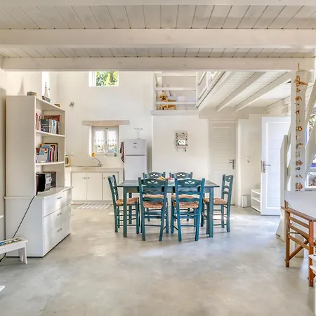 Great House W/ Bbq In Paros *